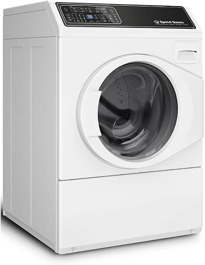 White Front Load Washer w/ Right Hinge