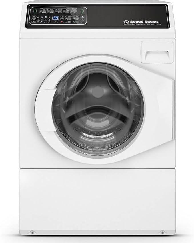 White Front Load Washer w/ Right Hinge