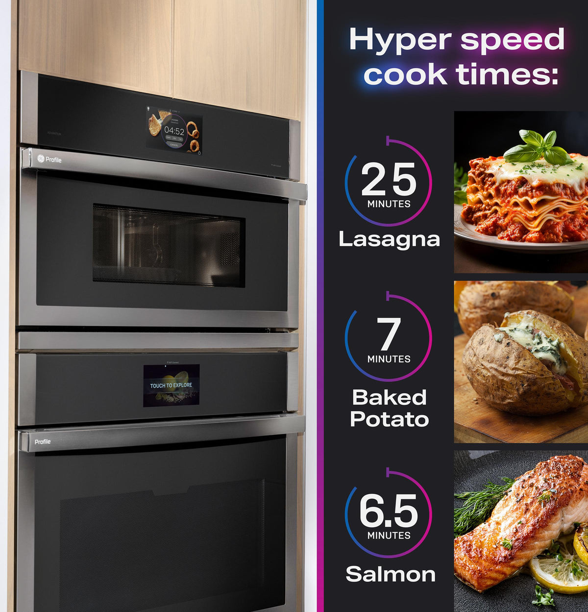 GE Profile™ 30" Single Wall Oven with 240V Advantium® Technology