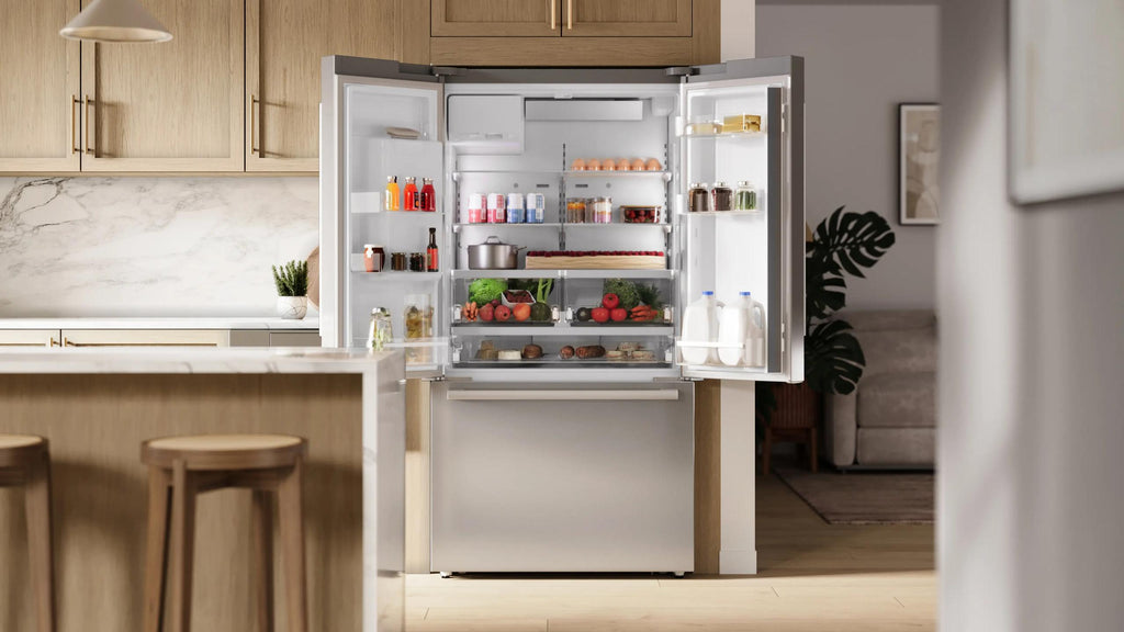 500 Series French Door Bottom Mount Refrigerator 36" Stainless steel (with anti-fingerprint), Total No Frost