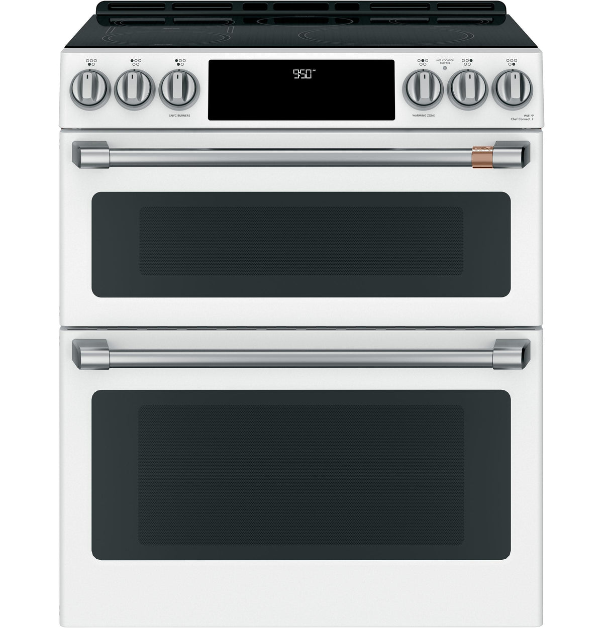 Café™ 30" Smart Slide-In, Front-Control, Induction and Convection Double-Oven Range