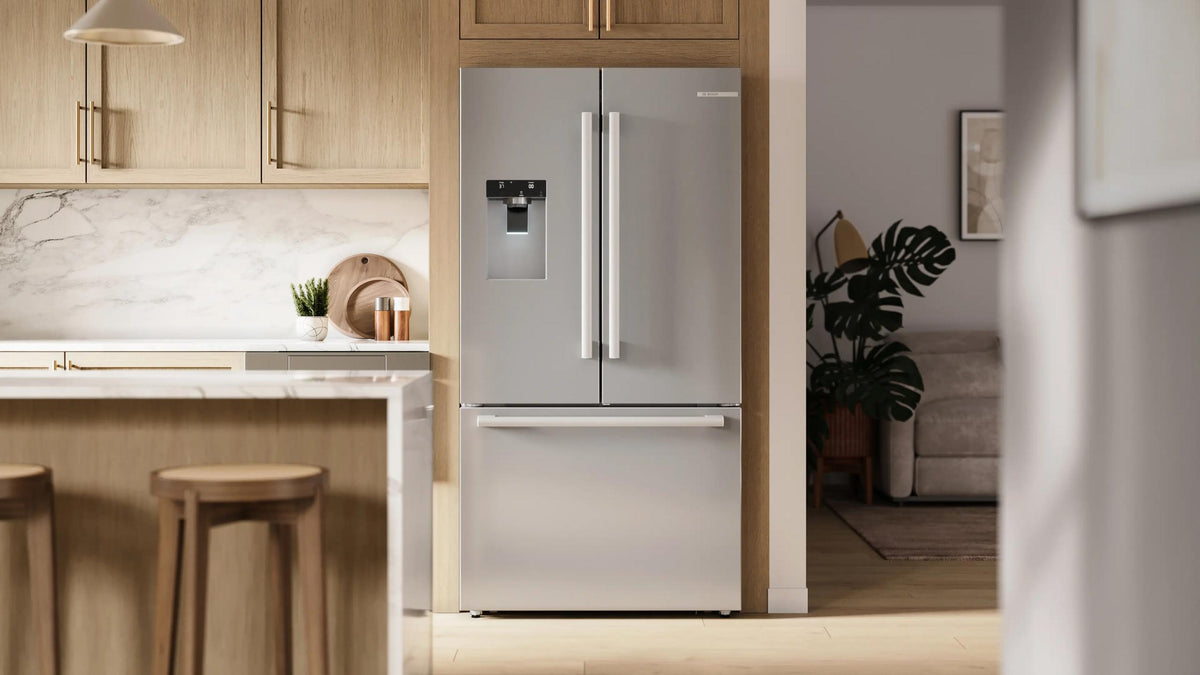 500 Series French Door Bottom Mount Refrigerator 36" Stainless steel (with anti-fingerprint), Total No Frost