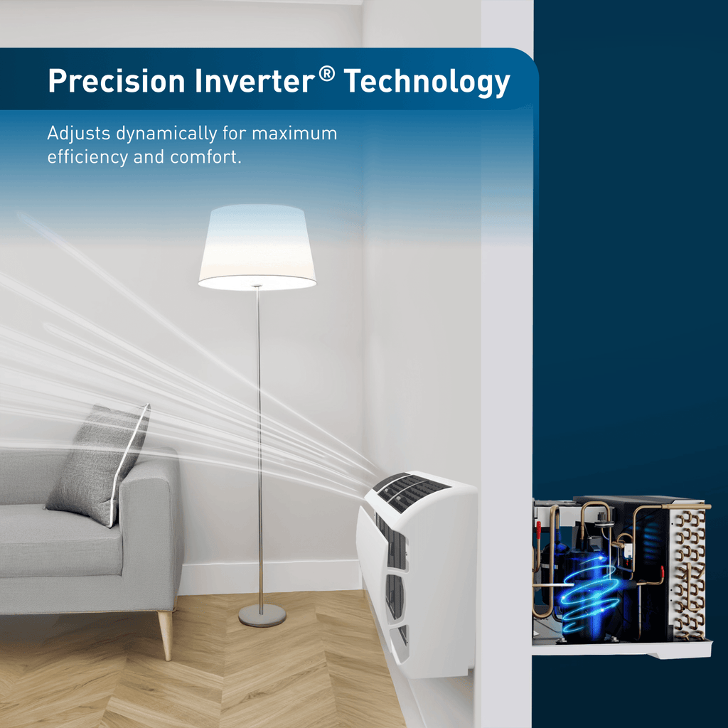 Friedrich WallMaster Inverter 14,000 BTU 230V Smart Through-the-Wall Air Conditioner with Heat Pump