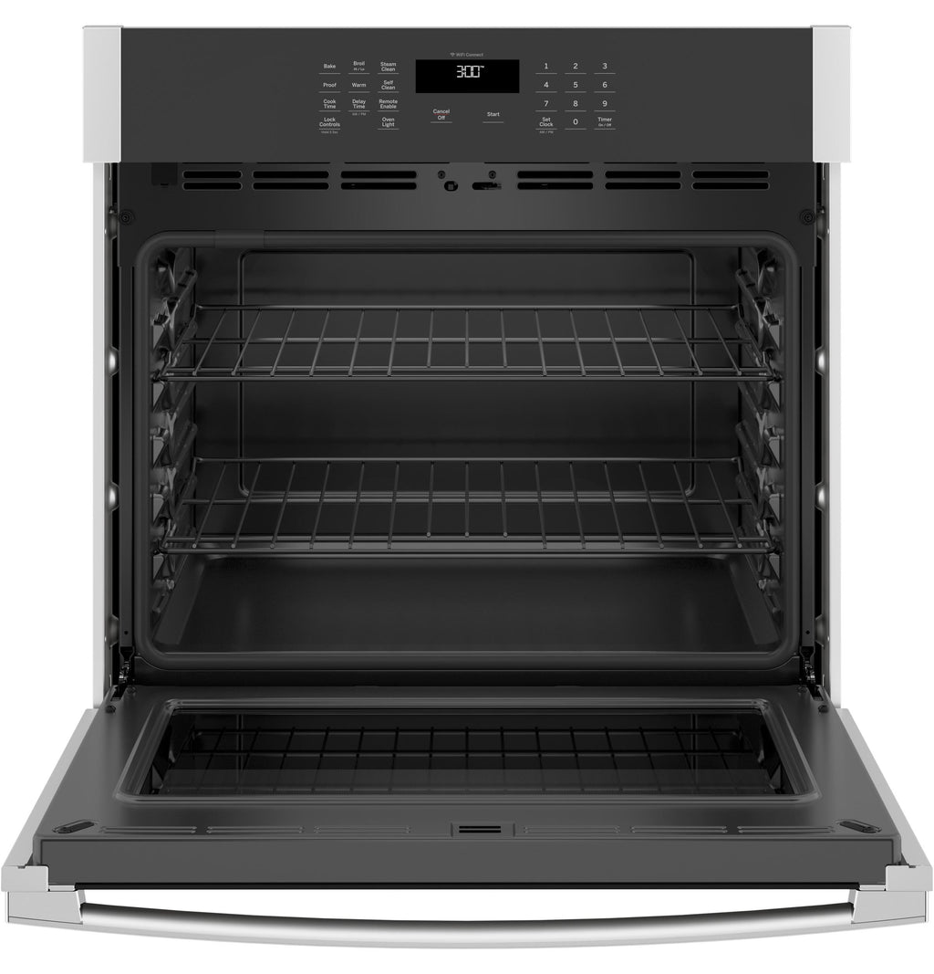 GE® 30" Smart Built-In Self-Clean Single Wall Oven with Never-Scrub Racks