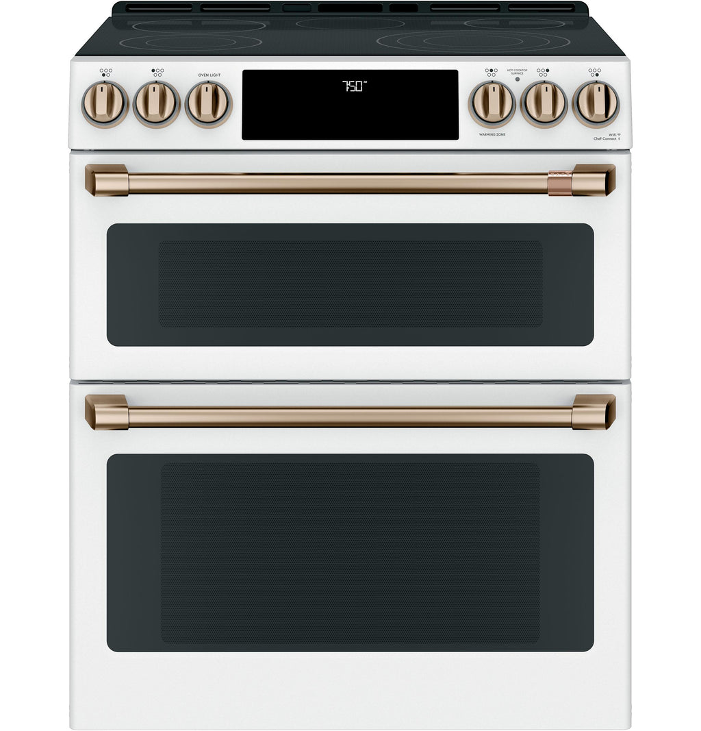 Café™ 30" Smart Slide-In, Front-Control, Radiant and Convection Double-Oven Range