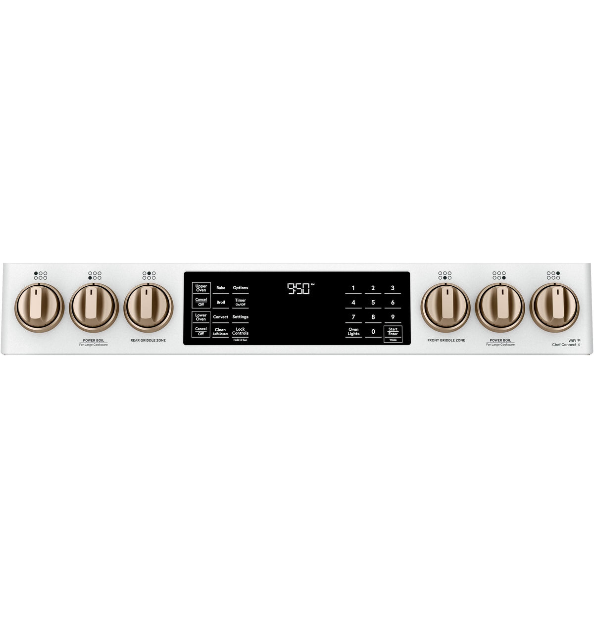 Café™ 30" Smart Slide-In, Front-Control, Dual-Fuel, Double-Oven Range with Convection