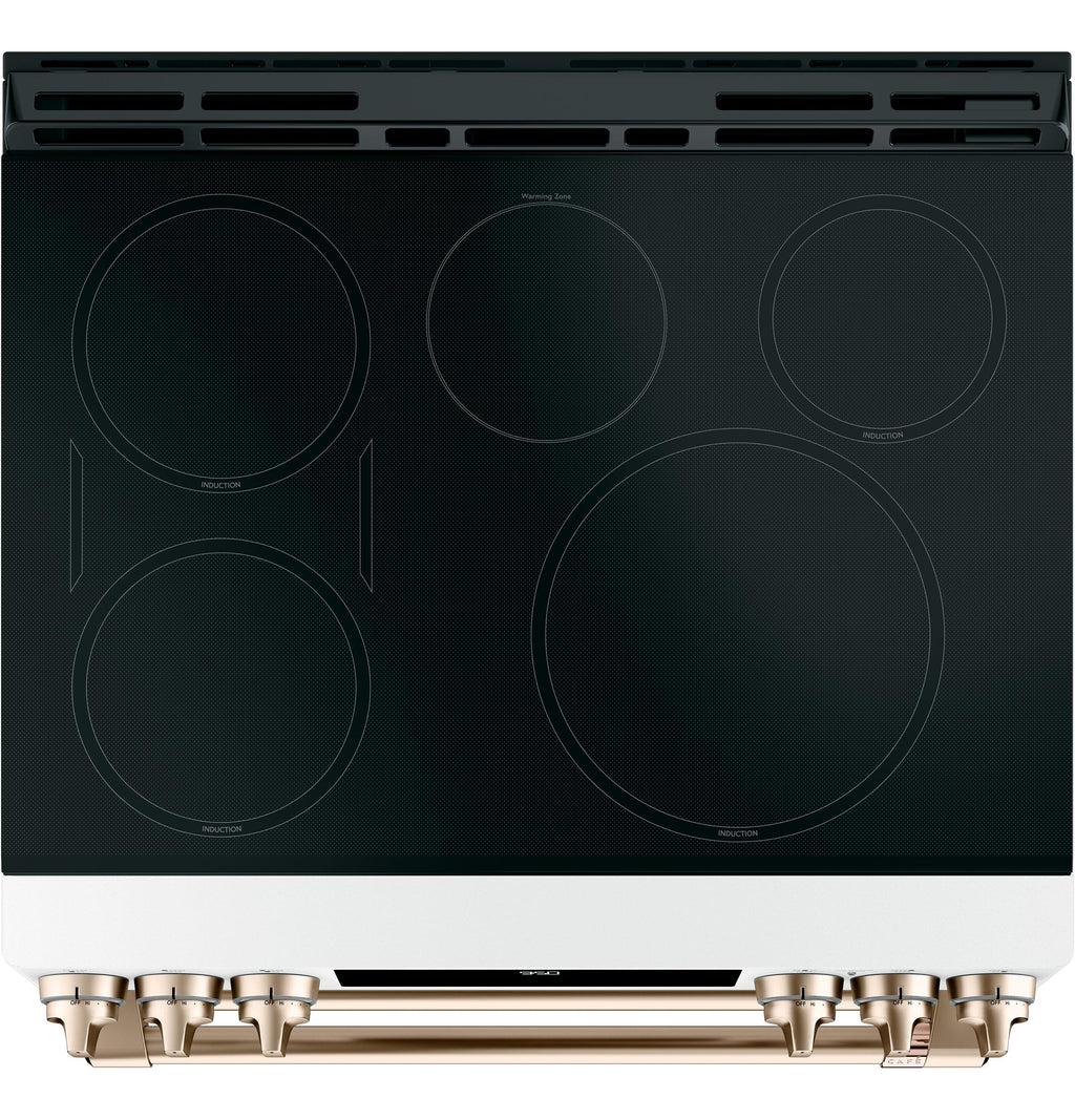 Café™ 30" Smart Slide-In, Front-Control, Induction and Convection Double-Oven Range