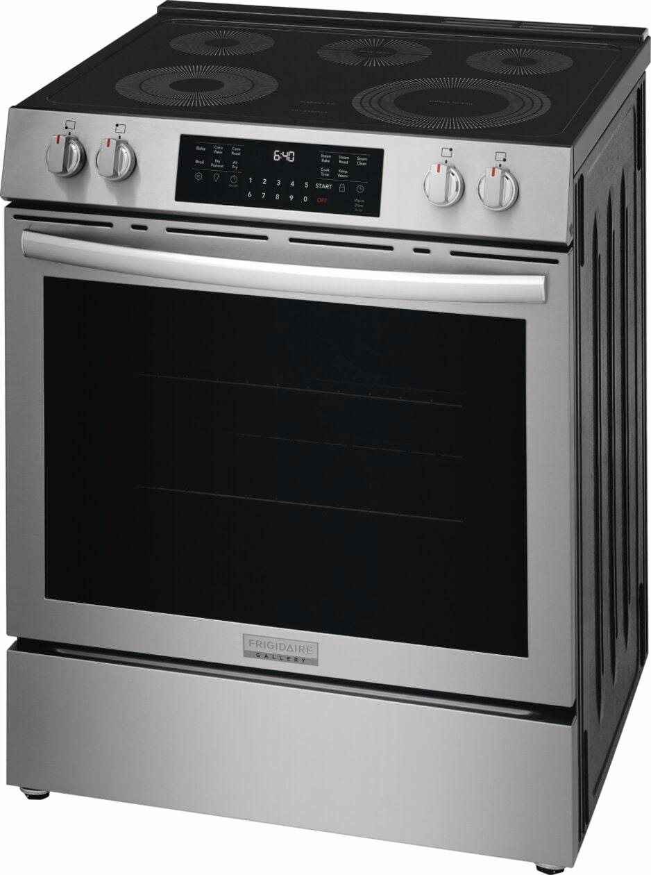 30" Front Control Electric Range with Total Convection