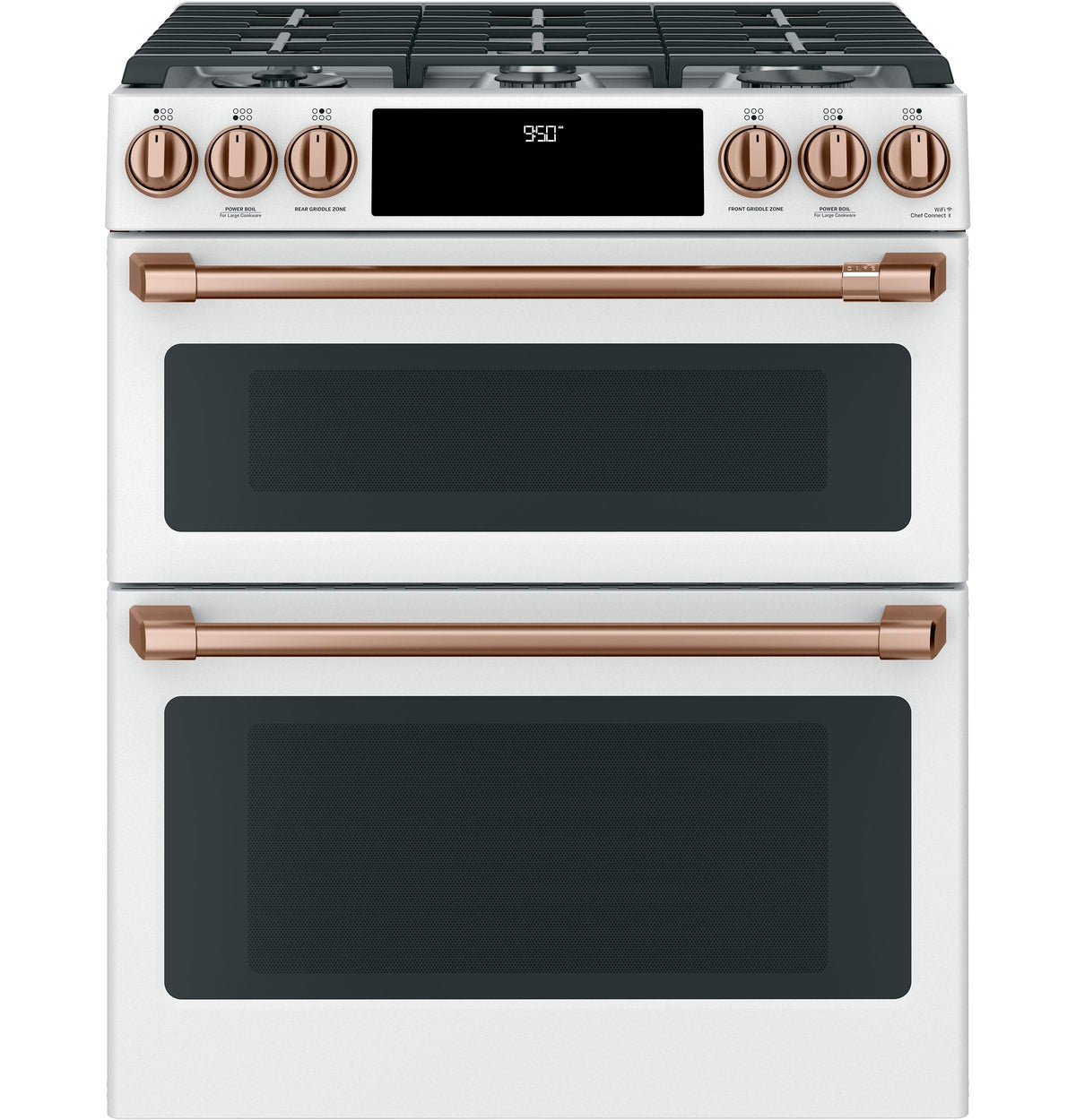 Café™ 30" Smart Slide-In, Front-Control, Dual-Fuel, Double-Oven Range with Convection