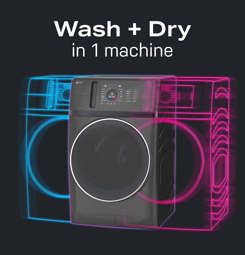 GE Profile ENERGY STAR 4.8 cu. ft. Capacity UltraFast Combo with Ventless Inverter Heat Pump Technology Washer/Dryer