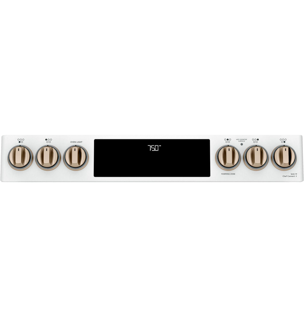 Café™ 30" Smart Slide-In, Front-Control, Radiant and Convection Double-Oven Range