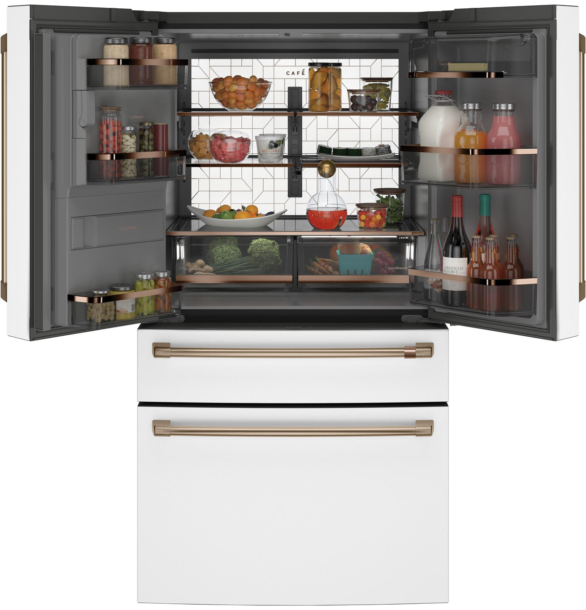 Café™ ENERGY STAR® 27.8 Cu. Ft. Smart 4-Door French-Door Refrigerator