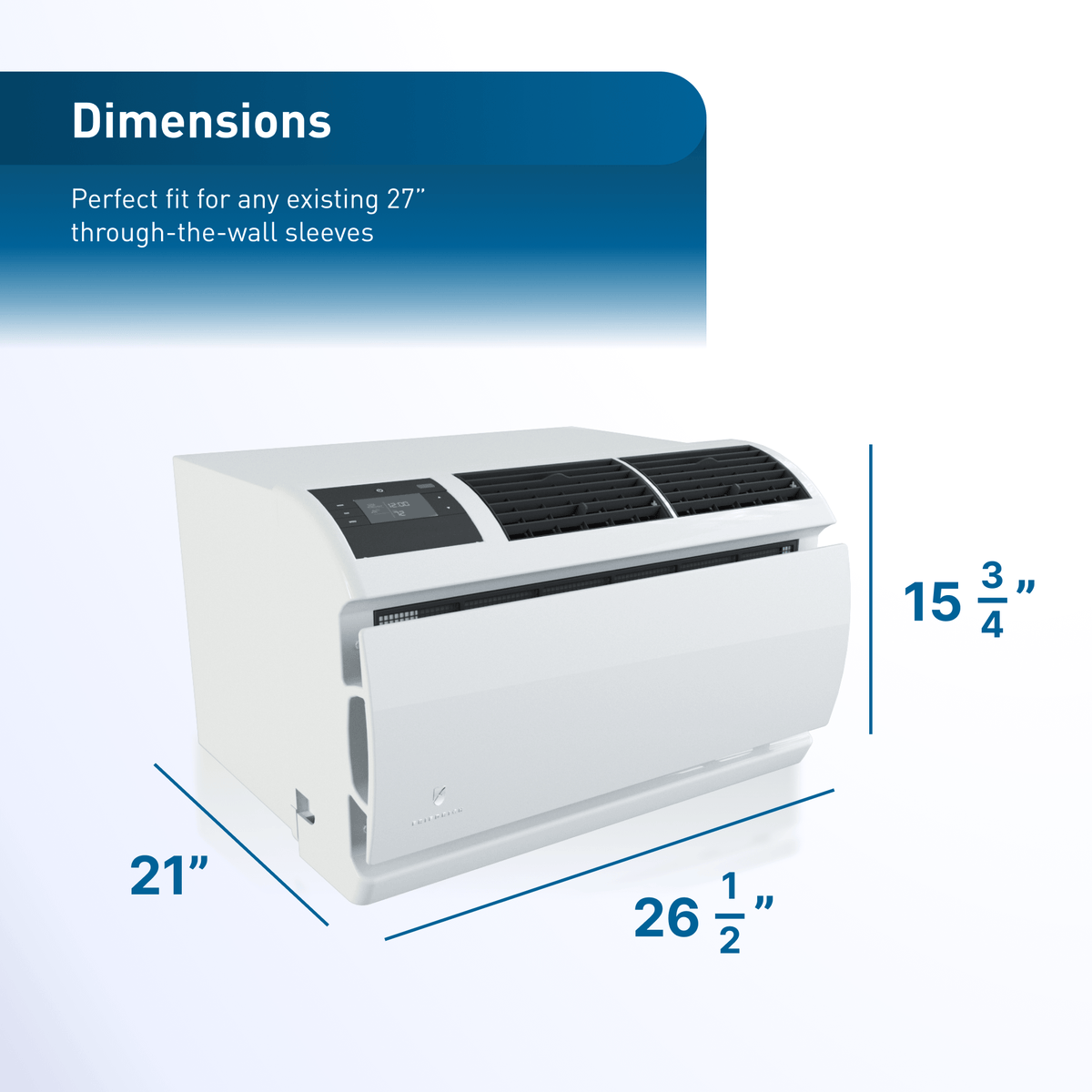 Friedrich WallMaster Inverter 12,000 BTU 230V Smart Through-the-Wall Air Conditioner - Cool Only