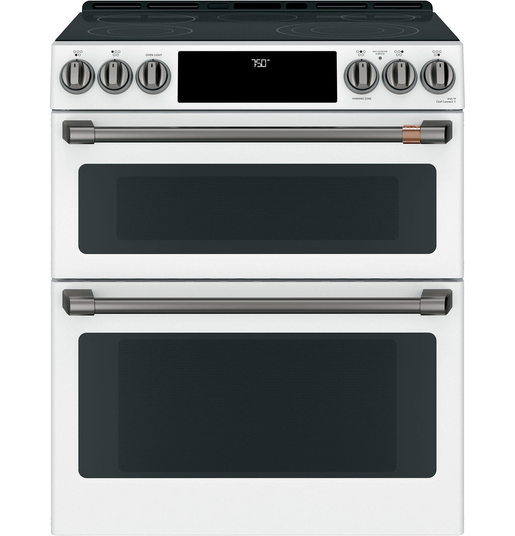 Café™ 30" Smart Slide-In, Front-Control, Radiant and Convection Double-Oven Range