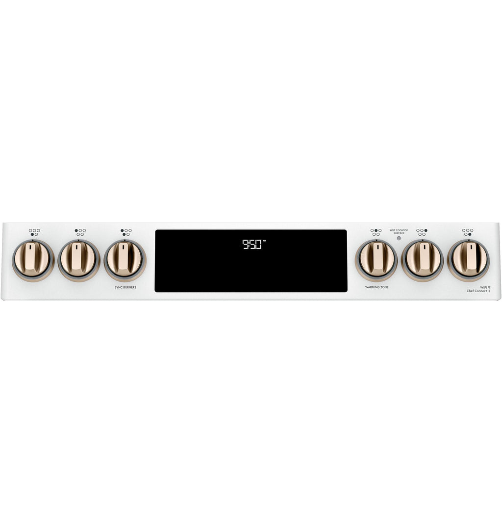 Café™ 30" Smart Slide-In, Front-Control, Induction and Convection Double-Oven Range
