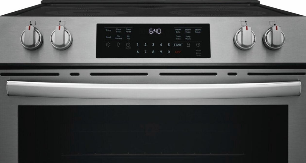 30" Front Control Electric Range with Total Convection