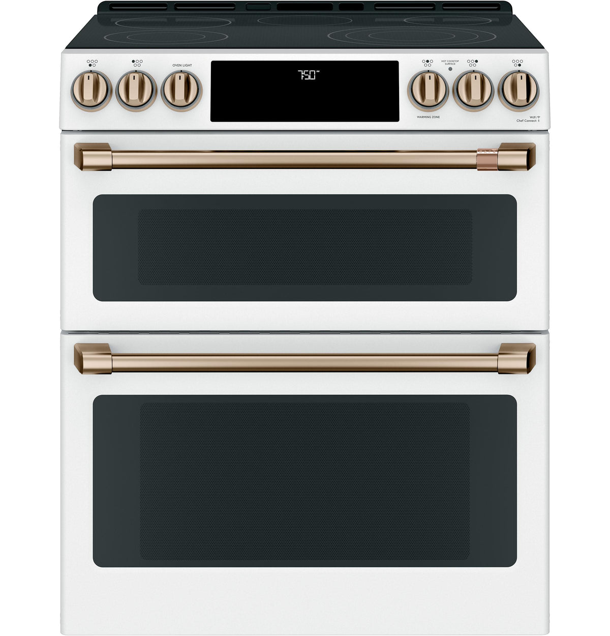 Café™ 30" Smart Slide-In, Front-Control, Radiant and Convection Double-Oven Range