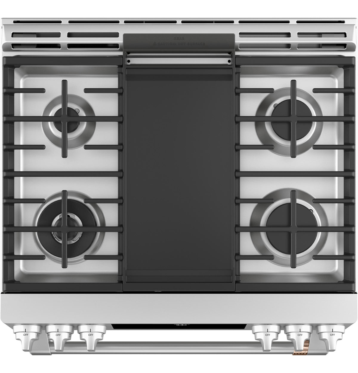 Café™ 30" Smart Slide-In, Front-Control, Gas Range with Convection Oven