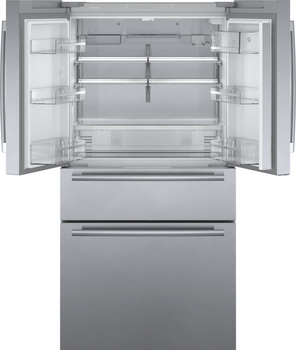 800 Series French Door Bottom Mount Refrigerator 36" Stainless steel (with anti-fingerprint)