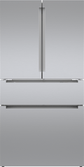800 Series French Door Bottom Mount Refrigerator 36" Stainless steel (with anti-fingerprint)