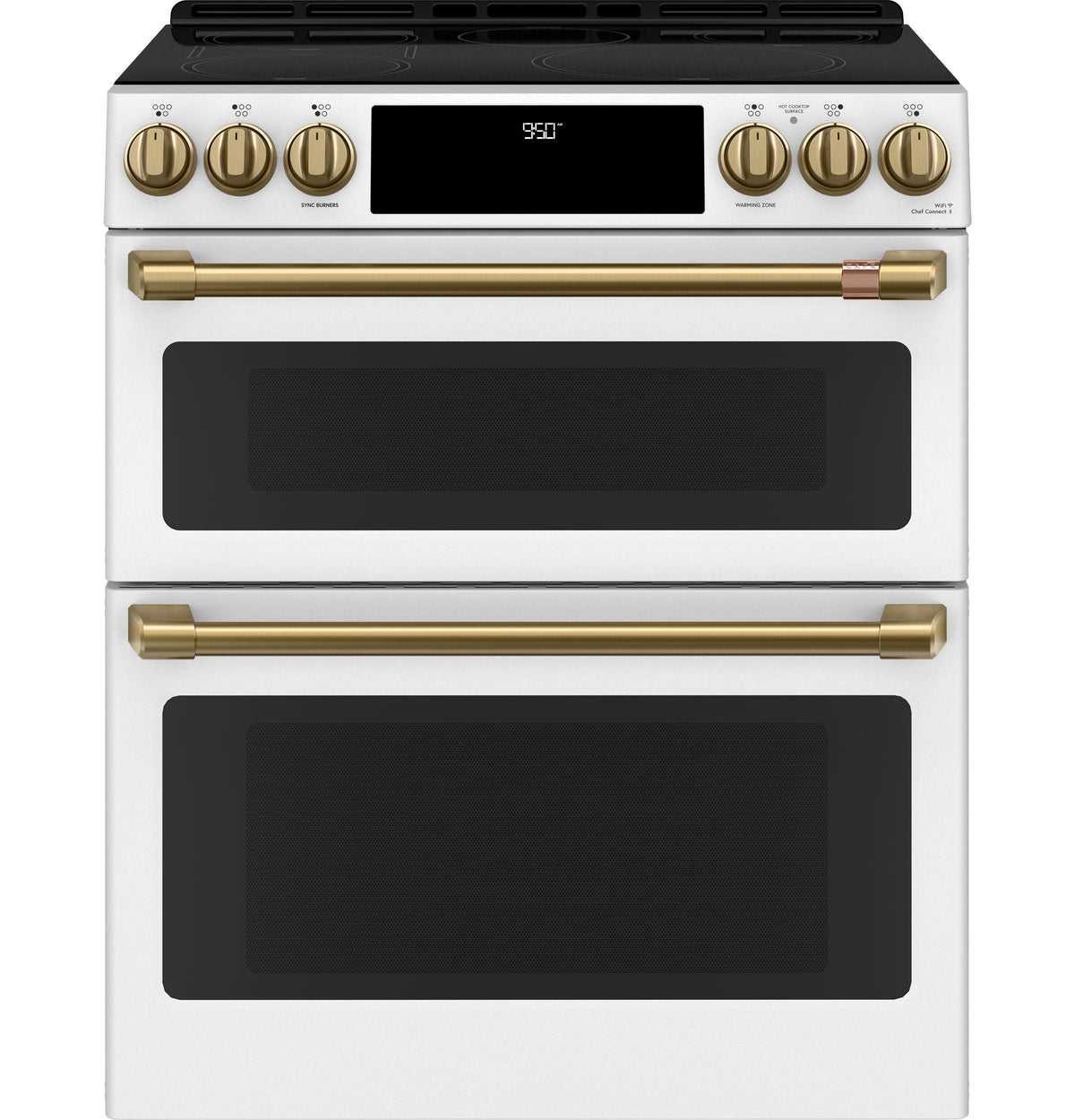 Café™ 30" Smart Slide-In, Front-Control, Induction and Convection Double-Oven Range