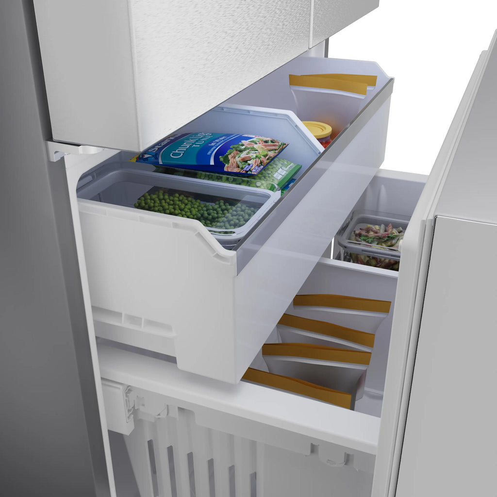 500 Series French Door Bottom Mount Refrigerator 36" Stainless steel (with anti-fingerprint), Total No Frost
