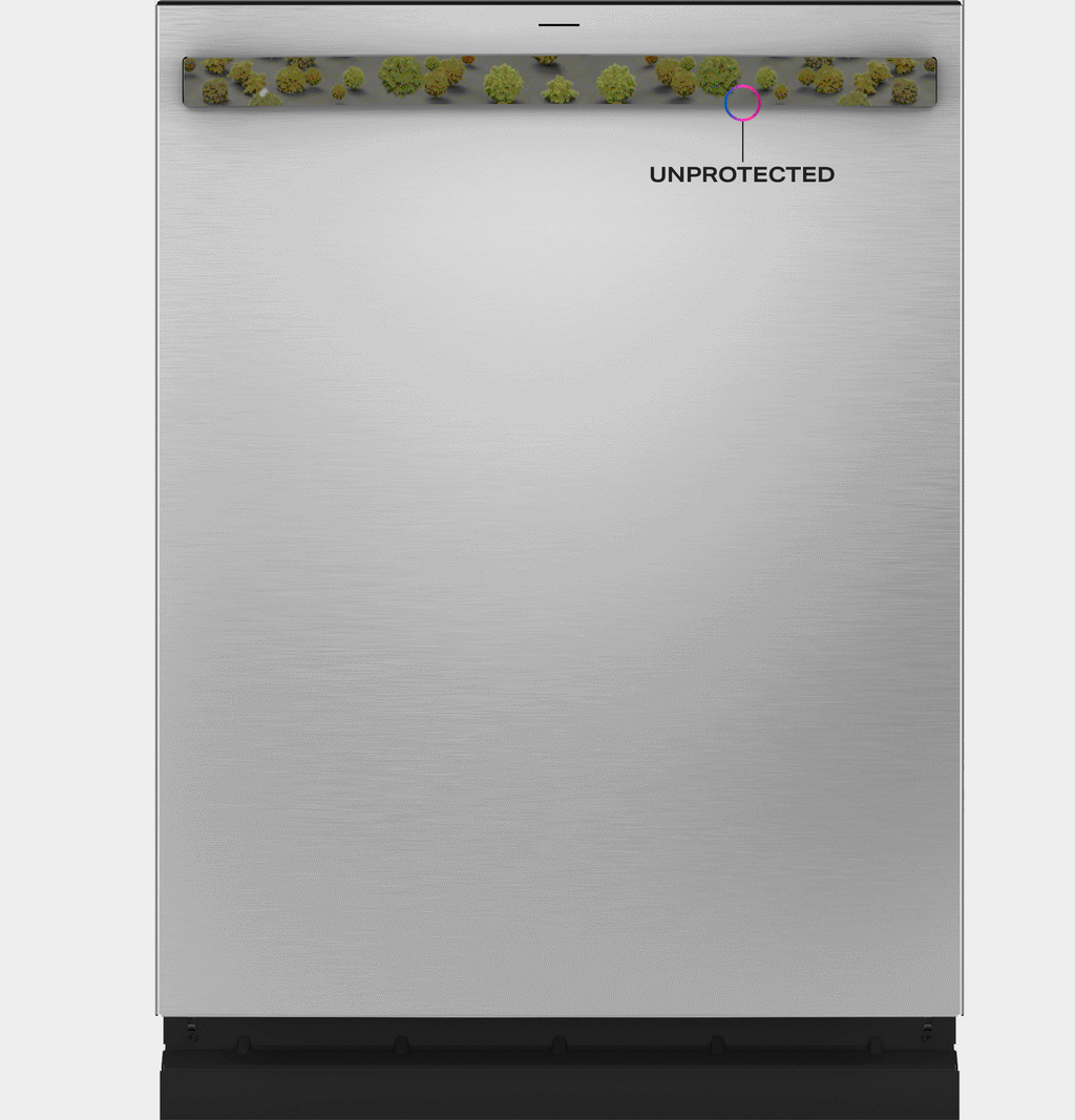 GE Profile™ ENERGY STAR® Fingerprint Resistant Top Control Stainless Interior Dishwasher with Microban™ Antimicrobial Technology