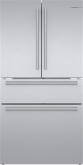 800 Series French Door Bottom Mount Refrigerator 36" Stainless steel (with anti-fingerprint)
