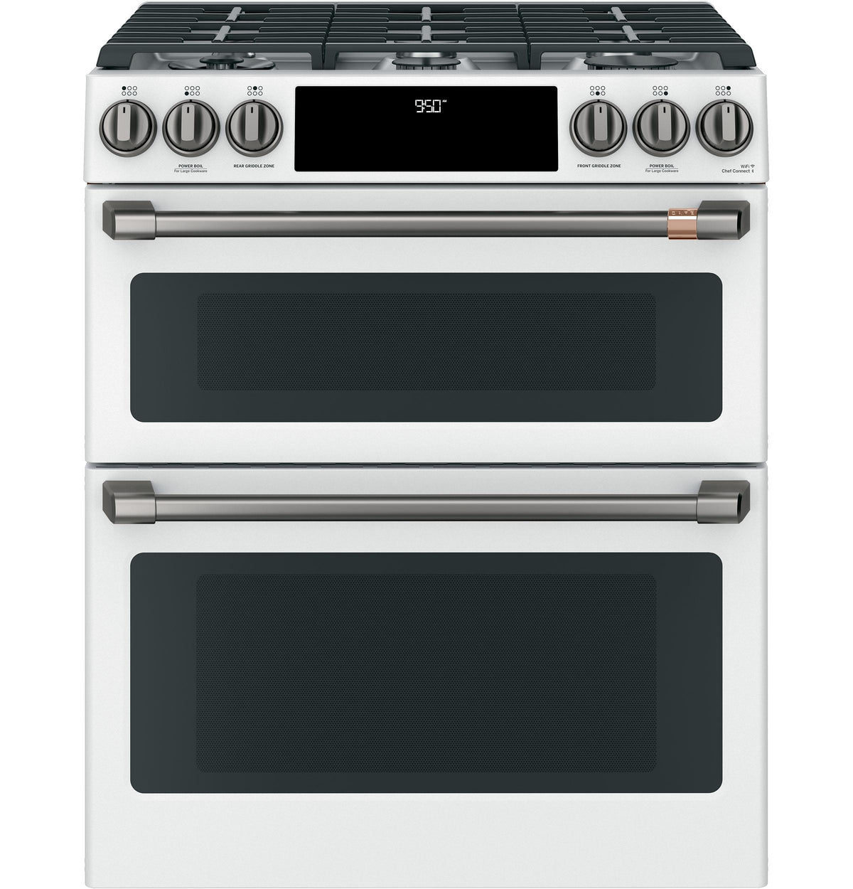 Café™ 30" Smart Slide-In, Front-Control, Dual-Fuel, Double-Oven Range with Convection