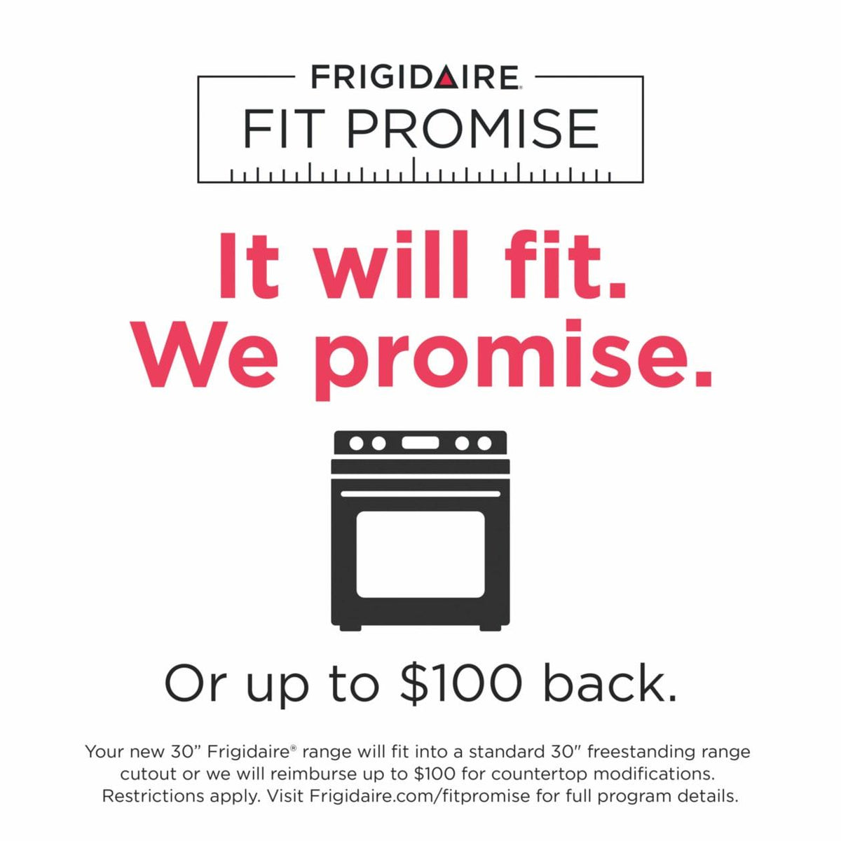 30" Front Control Gas Range with Total Convection