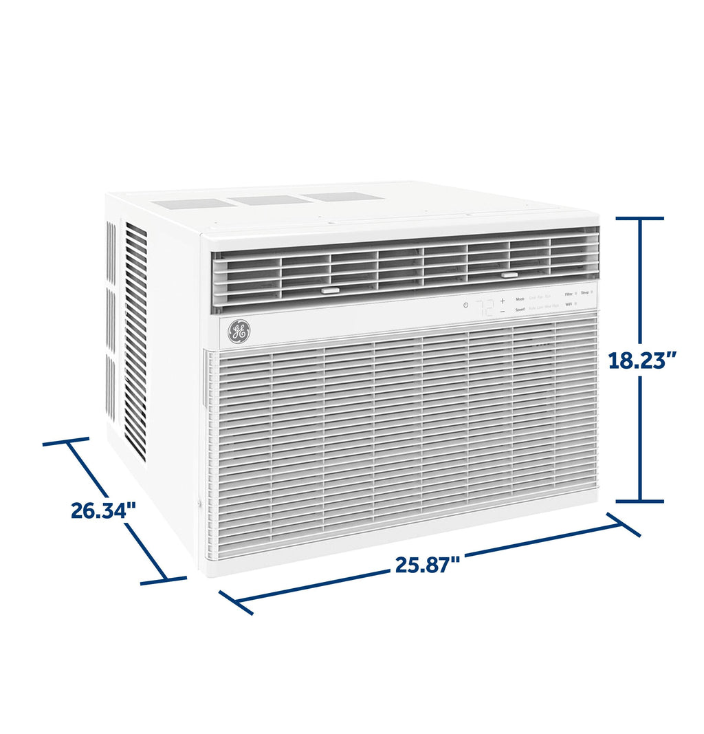 GE® 24,000 BTU Smart Electronic Window Air Conditioner for Extra-Large Rooms up to 1,500 sq. ft.