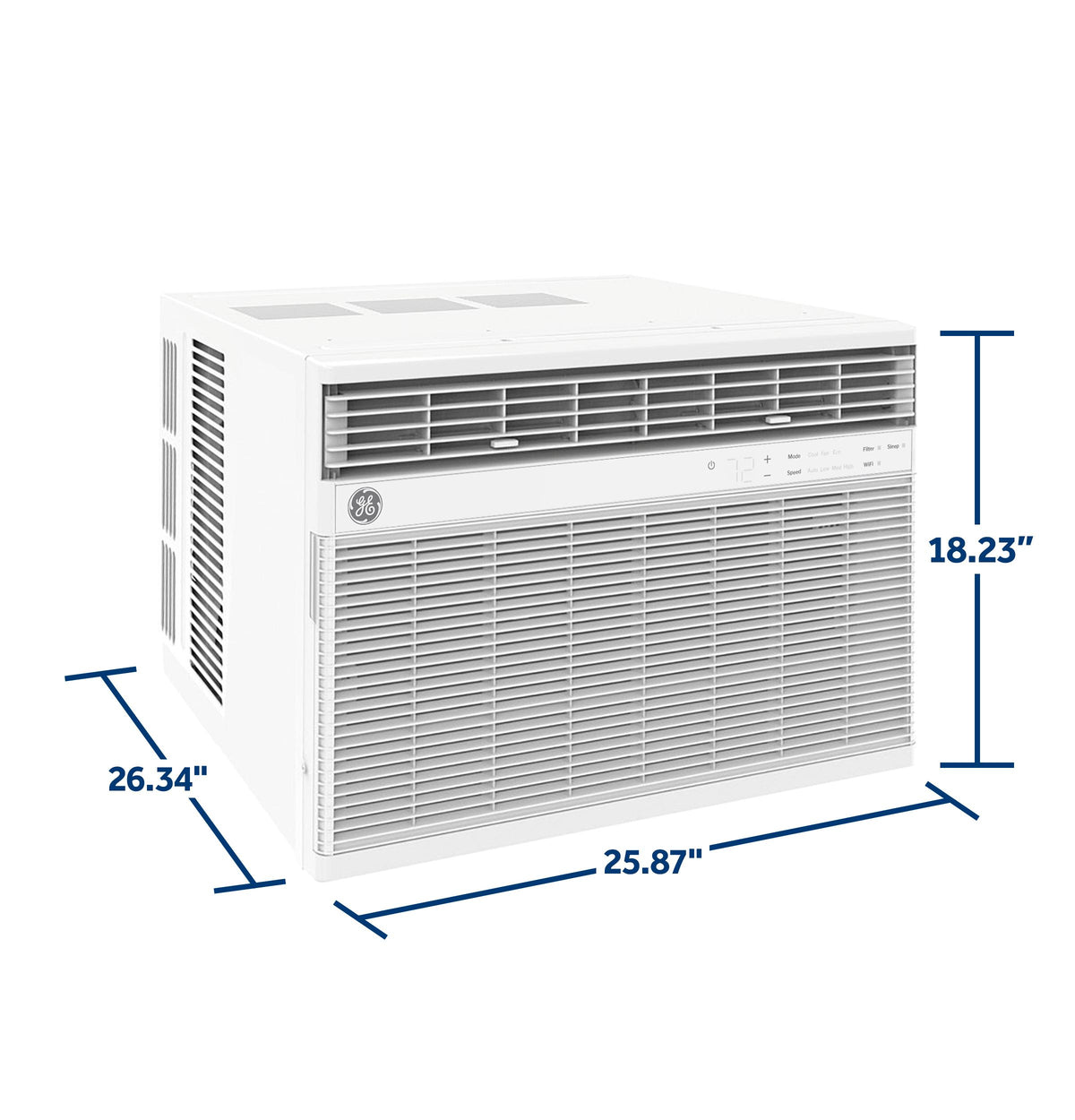 GE® 24,000 BTU Smart Electronic Window Air Conditioner for Extra-Large Rooms up to 1,500 sq. ft.