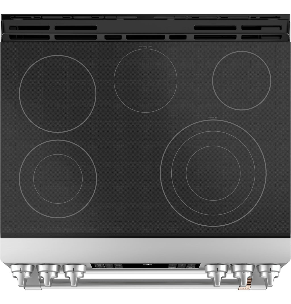 Café 30" Smart Slide-In, Front-Control, Radiant and Convection Double-Oven Range