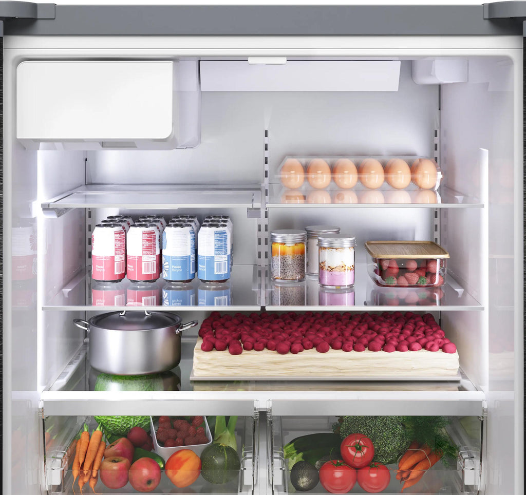 500 Series French Door Bottom Mount Refrigerator 36" Stainless steel (with anti-fingerprint), Total No Frost