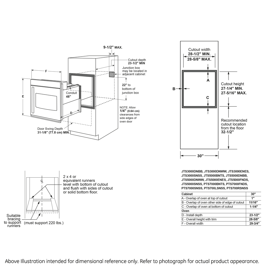 GE Profile™ 30" Smart Built-In Convection Single Wall Oven with Right-Hand Side-Swing Doors