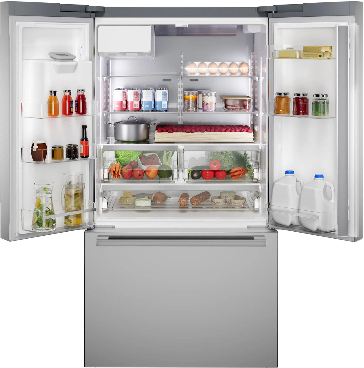 500 Series French Door Bottom Mount Refrigerator 36" Stainless steel (with anti-fingerprint), Total No Frost