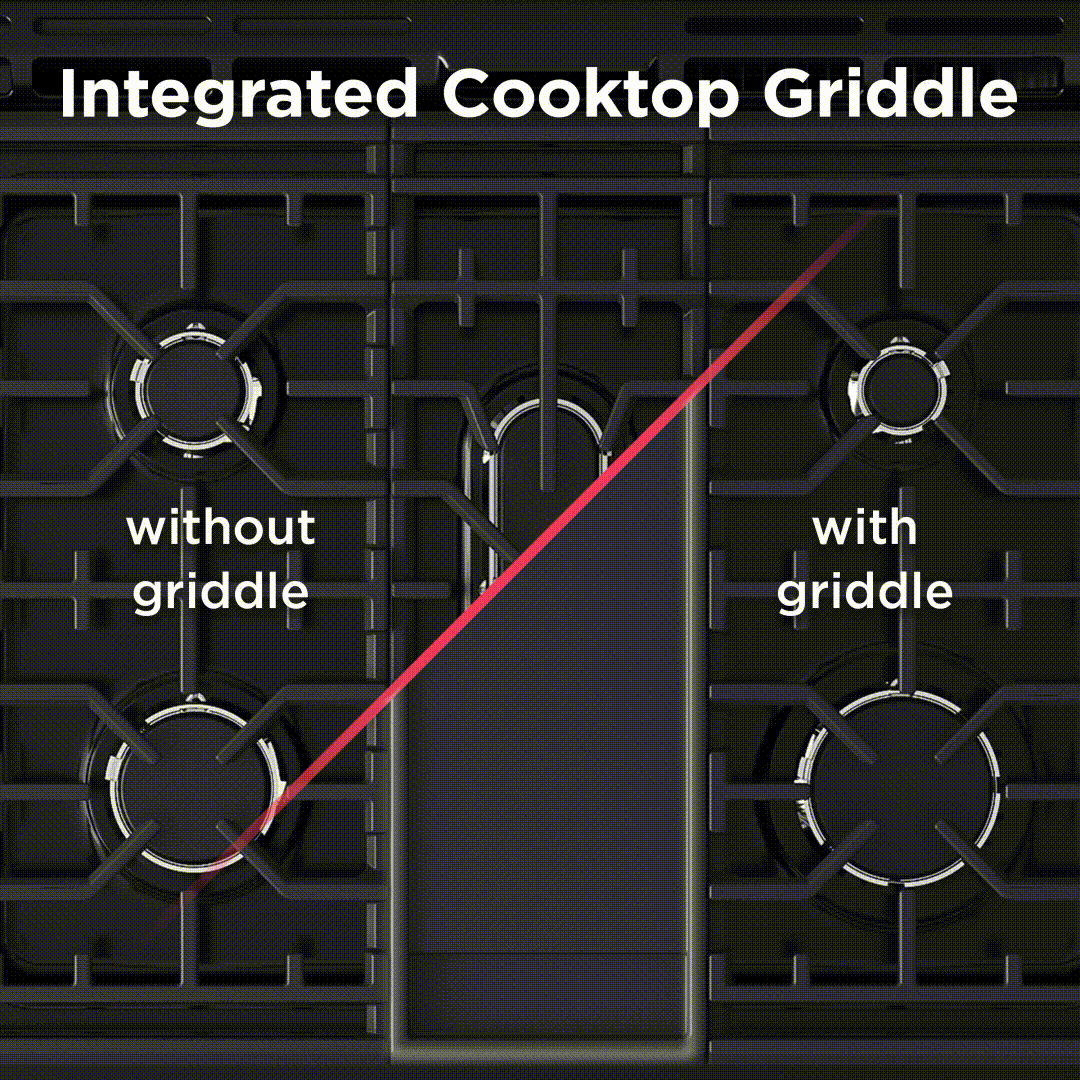 30" Front Control Gas Range with Total Convection