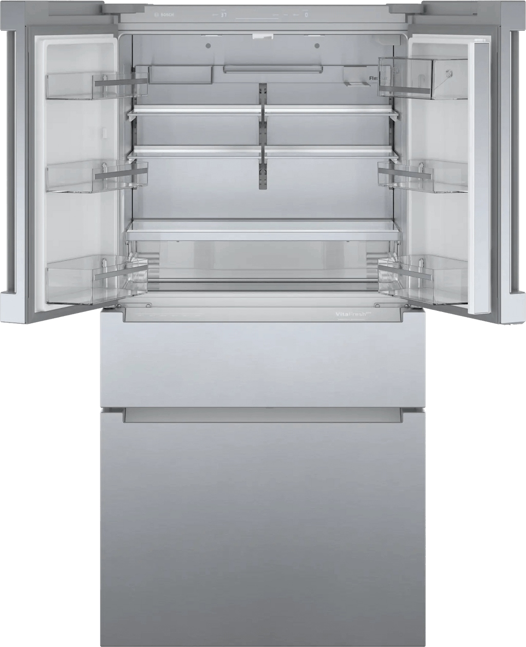 800 Series French Door Bottom Mount Refrigerator 36" Stainless steel (with anti-fingerprint)