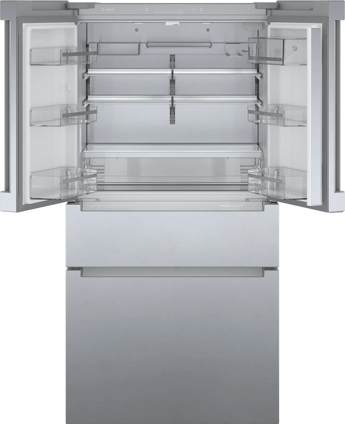 800 Series French Door Bottom Mount Refrigerator 36" Stainless steel (with anti-fingerprint)