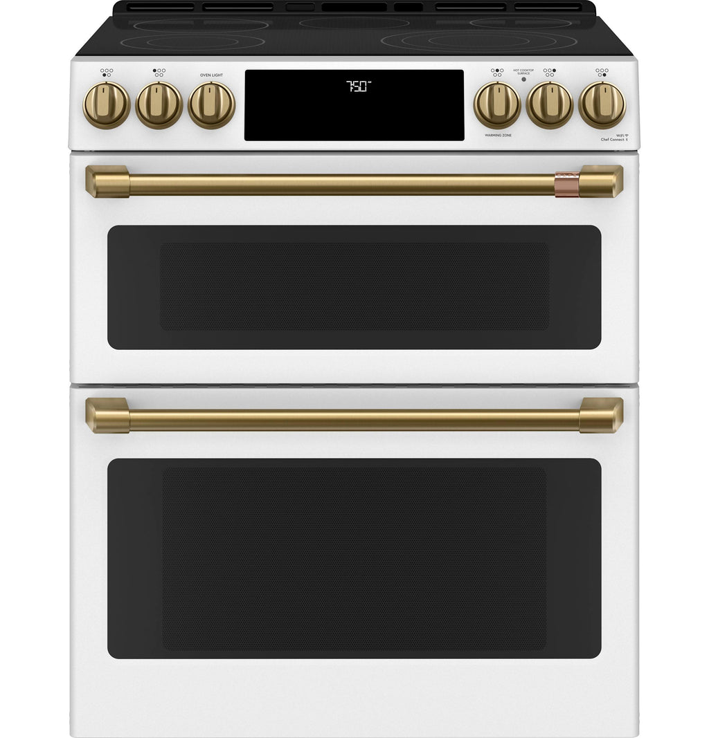 Café™ 30" Smart Slide-In, Front-Control, Radiant and Convection Double-Oven Range