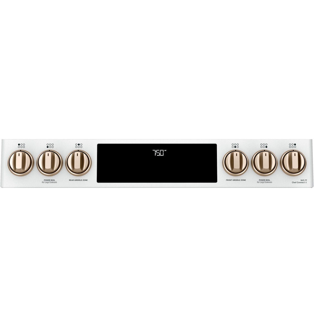 Café™ 30" Smart Slide-In, Front-Control, Gas Double-Oven Range with Convection