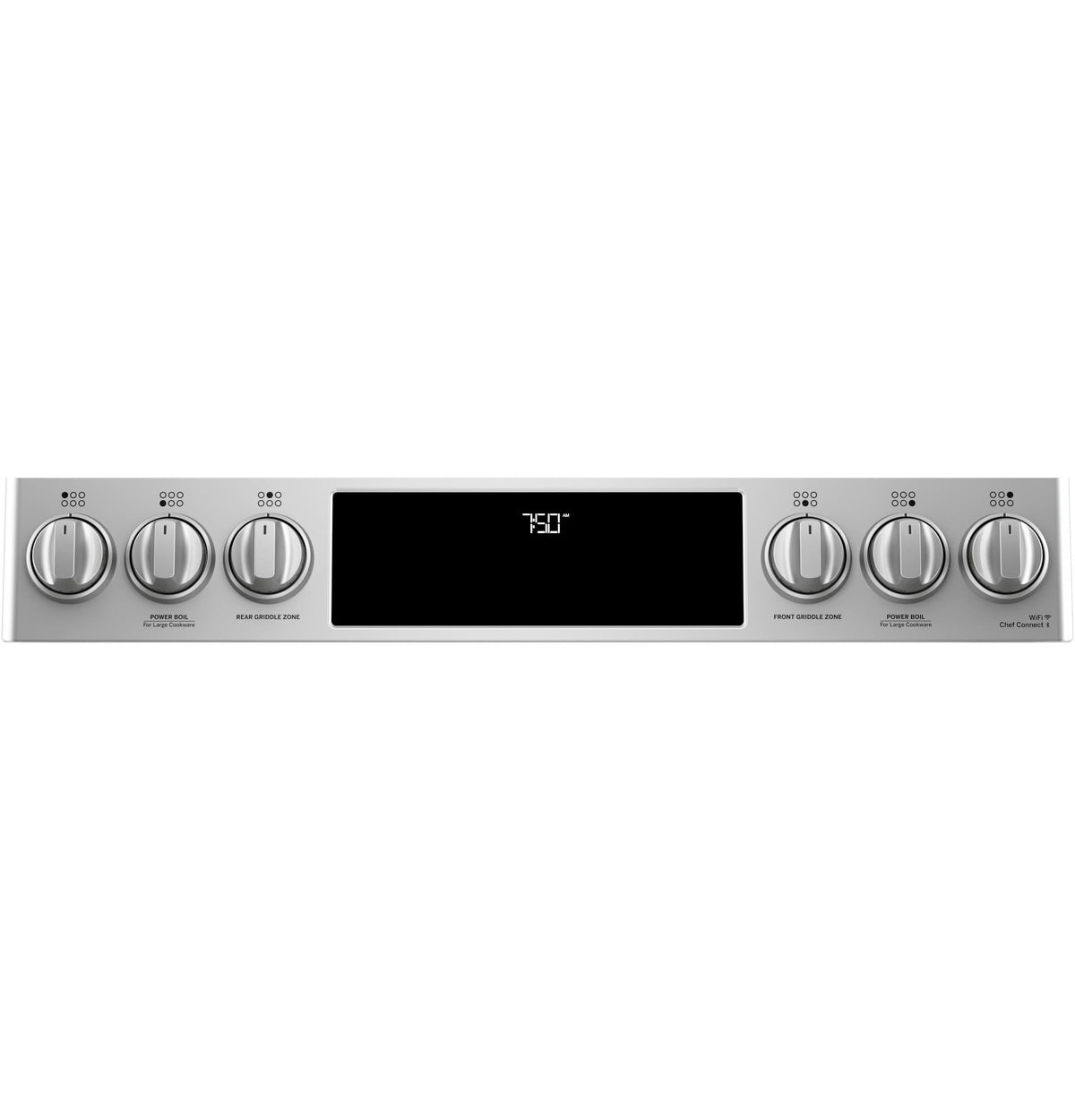 Café 30" Smart Slide-In, Front-Control, Gas Double-Oven Range with Convection