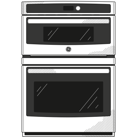 GE Profile™ 30" Built-In Combination Convection Microwave/Convection Wall Oven
