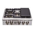 FORNO Spezia 30″ Gas Rangetop with 5 Sealed Burners in Stainless Steel, FCTGS5751-30
