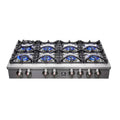 Forno Spezia 48-Inch 8-Burner Gas Rangetop with Griddle and Wok Ring, Stainless Steel (FCTGS5751-48)