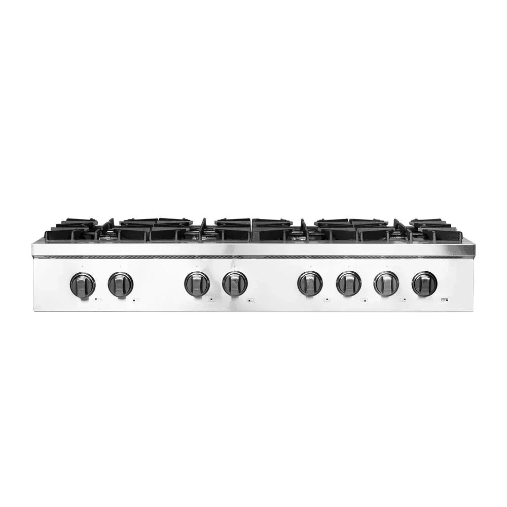 Forno Lseo 48-Inch 8-Burner Gas Rangetop with Griddle, Stainless Steel (FCTGS5737-48)