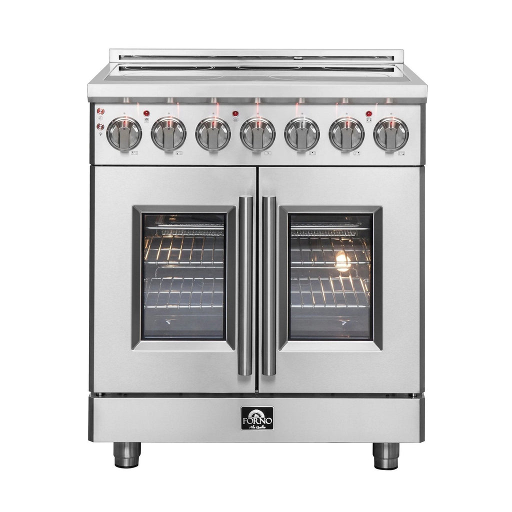 Forno Massimo 30 in. 4.32 cu. ft. Freestanding Electric Range with French Door and 5 Radiant Elements (Model FFSEL6955-30)