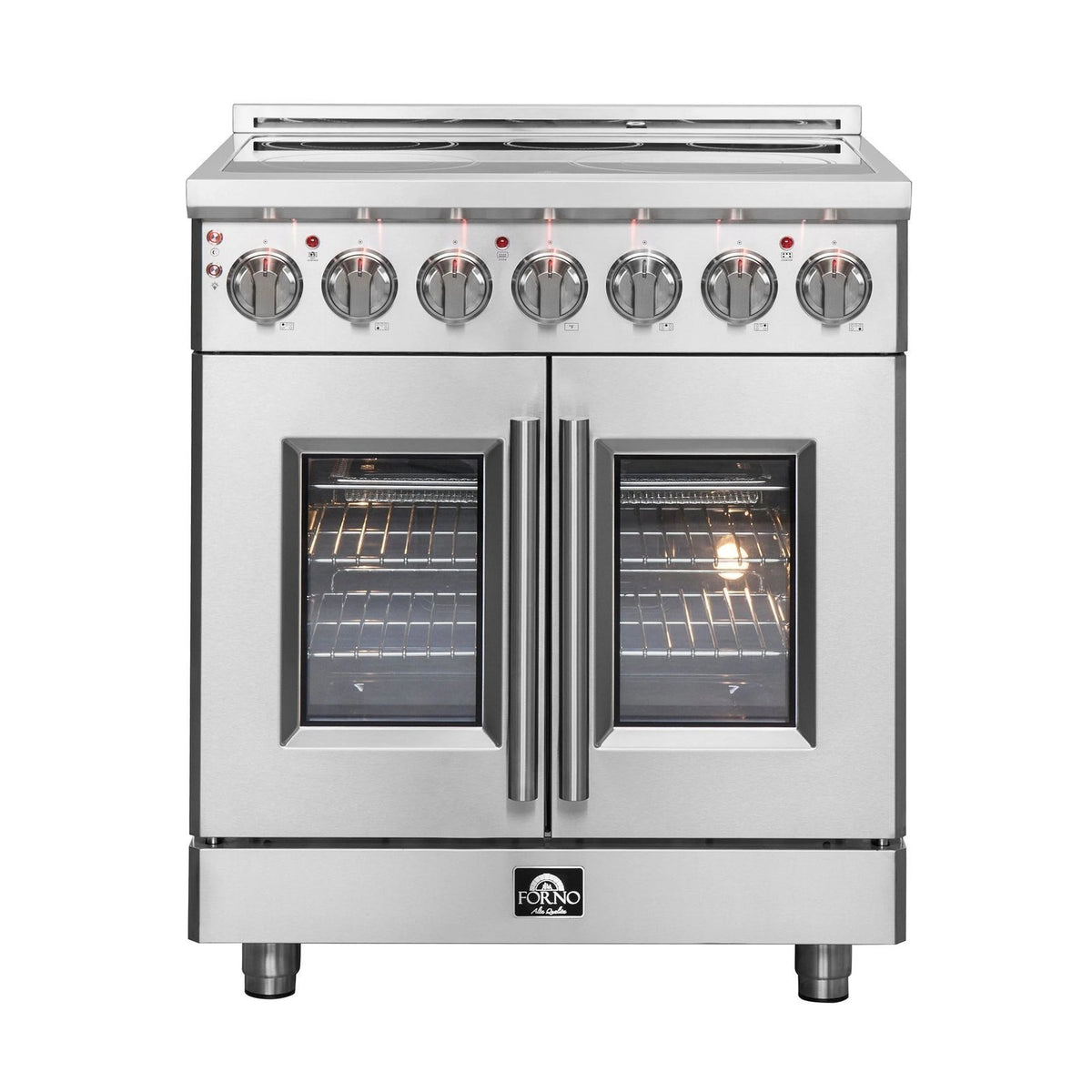 Forno Massimo 30 in. 4.32 cu. ft. Freestanding Electric Range with French Door and 5 Radiant Elements (Model FFSEL6955-30)