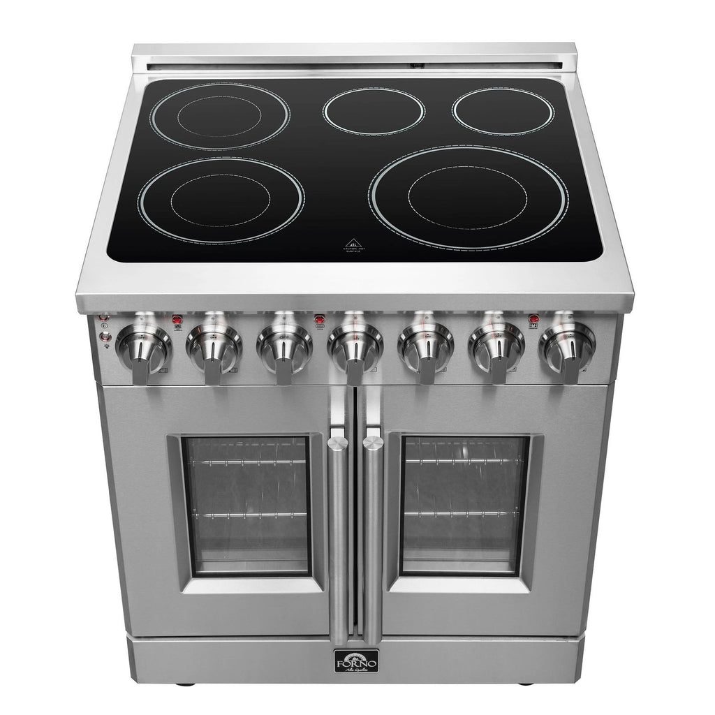 Forno Massimo 30 in. 4.32 cu. ft. Freestanding Electric Range with French Door and 5 Radiant Elements (Model FFSEL6955-30)