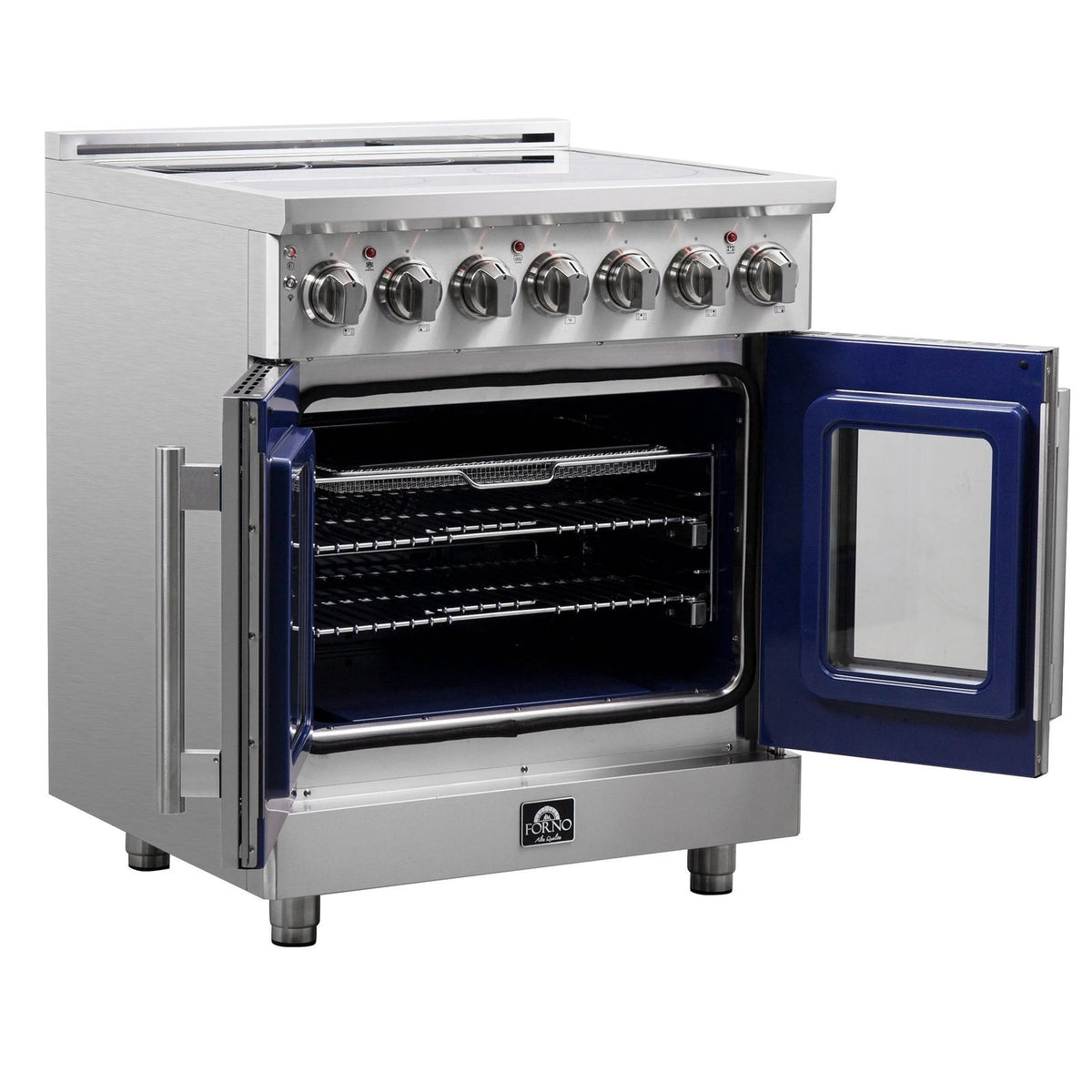 Forno Massimo 30 in. 4.32 cu. ft. Freestanding Electric Range with French Door and 5 Radiant Elements (Model FFSEL6955-30)